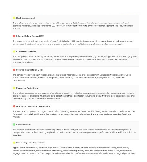 weAlign report builder interface